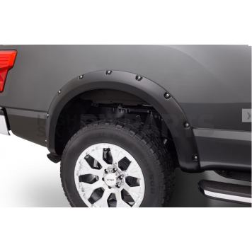 Bushwacker Fender Flare - Black Dura-Flex 2000 ABS Smooth Plastic Matte Set Of 2 - 7001402