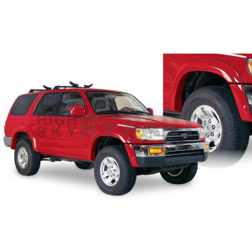 Bushwacker Fender Flare - Black Dura-Flex 2000 ABS Smooth Plastic Matte Set Of 4 - 3191311-1