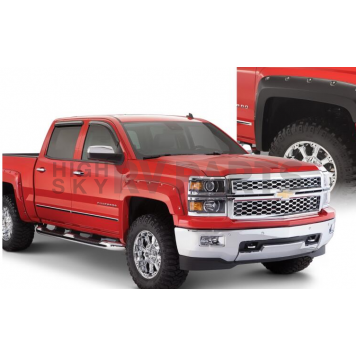 Bushwacker Fender Flare - Black Dura-Flex 2000 ABS Smooth Plastic Matte Set Of 4 - 4094802-1