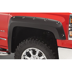 Bushwacker Fender Flare - Black Dura-Flex 2000 ABS Smooth Plastic Matte Set Of 4 - 4094802