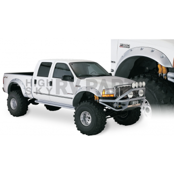 Bushwacker Fender Flare - Black Dura-Flex 2000 ABS Textured Plastic Matte Set Of 2 - 20043-02