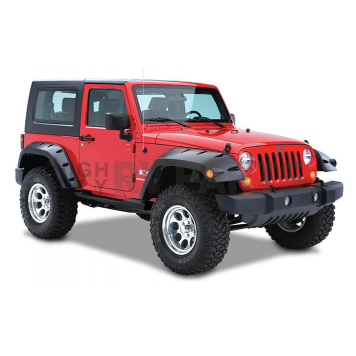 Bushwacker Fender Flare - Black Dura-Flex 2000 TPO Textured Plastic Matte Set Of 2 - 1003007-2