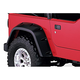 Bushwacker Fender Flare - Black Dura-Flex 2000 TPO Textured Plastic Matte Set Of 2 - 1003007