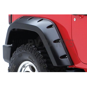 Bushwacker Fender Flare - Black Dura-Flex 2000 TPO Textured Plastic Matte Set Of 2 - 1003007-1