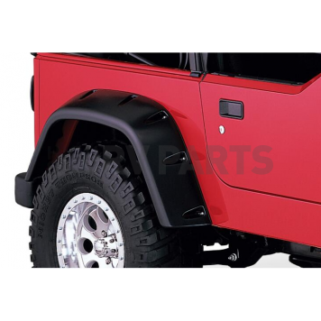 Bushwacker Fender Flare - Black Dura-Flex 2000 TPO Textured Plastic Matte Set Of 2 - 1003007