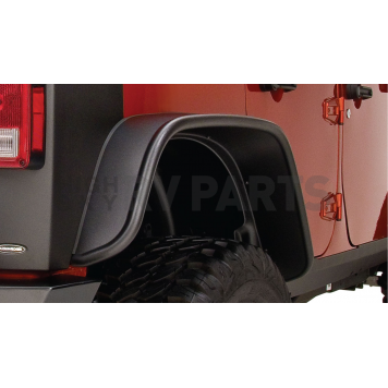 Bushwacker Fender Flare - Black Dura-Flex 2000 TPO Textured Plastic Matte Set Of 2 - 1005007-2