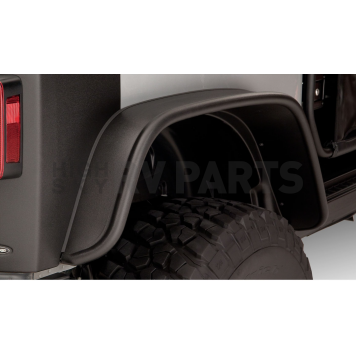 Bushwacker Fender Flare - Black Dura-Flex 2000 TPO Textured Plastic Matte Set Of 2 - 1005207-1