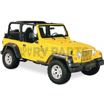 Bushwacker Fender Flare - Black Dura-Flex 2000 TPO Textured Plastic Matte Set Of 4 - 1091307-2