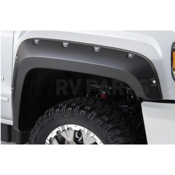 Bushwacker Fender Flare - Black Dura-Flex ABS Plastic Smooth Set Of 2 - 4013302
