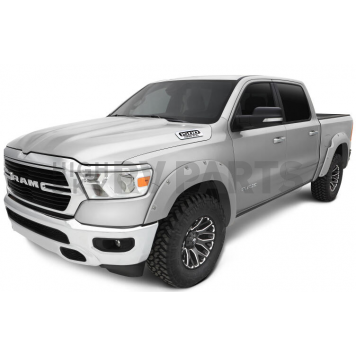 Bushwacker Fender Flare - Bright Silver - Vehicle Color Code PS2 Dura-Flex 2000 ABS Smooth Plastic Matte Set Of 4 - 5091555