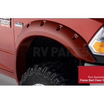 Bushwacker Fender Flare - Flame Red - Vehicle Color Code PR4 Dura-Flex 2000 ABS Smooth Plastic Matte Set Of 4 - 5091975-1