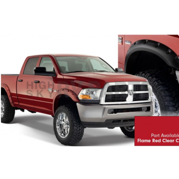 Bushwacker Fender Flare - Flame Red - Vehicle Color Code PR4 Dura-Flex 2000 ABS Smooth Plastic Matte Set Of 4 - 5091975-3