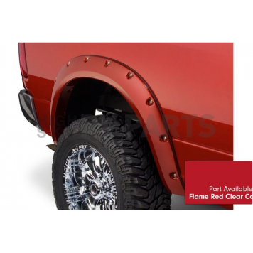 Bushwacker Fender Flare - Flame Red - Vehicle Color Code PR4 Dura-Flex 2000 ABS Smooth Plastic Matte Set Of 4 - 5091975-2