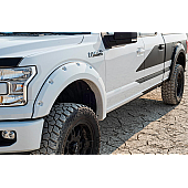 Bushwacker Fender Flare - Silver Ice Metallic ABS Thermoplastic Smooth Set Of 4 - 4090954