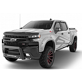 Bushwacker Fender Flare - Silver Ice Metallic ABS Thermoplastic Smooth Set Of 4 - 4092754