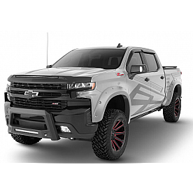 Bushwacker Fender Flare - Silver Ice Metallic ABS Thermoplastic Smooth Set Of 4 - 4092754