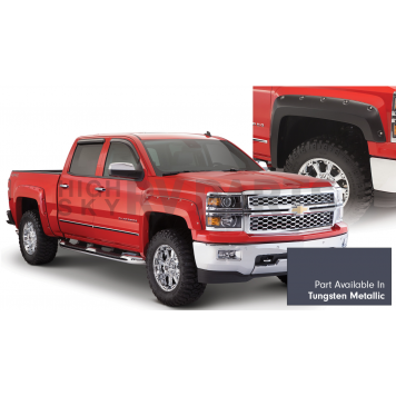 Bushwacker Fender Flare - Tungsten Metallic - Vehicle Color Code GXG Dura-Flex 2000 ABS Smooth Plastic Matte Set Of 4 - 4095964