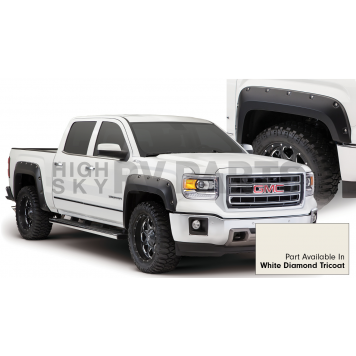 Bushwacker Fender Flare - White Diamond Tricoat - Vehicle Color Code GBN Dura-Flex 2000 ABS Smooth Plastic Matte Set Of 4 - 4096724