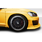 Duraflex Fender Flare - Yellow Fiberglass Reinforced Plastic  Set Of 4 - 115713