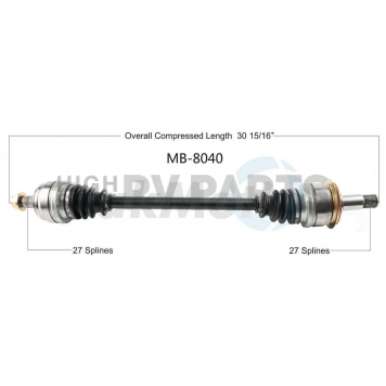 TrakMotive CV Axle Shaft - MB-8040