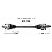 TrakMotive CV Axle Shaft - MB-8041