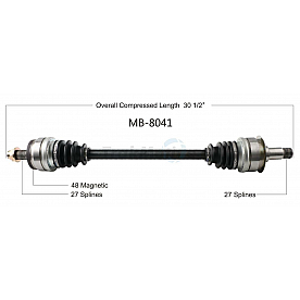 TrakMotive CV Axle Shaft - MB-8041