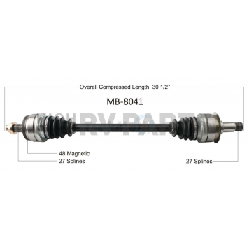 TrakMotive CV Axle Shaft - MB-8041