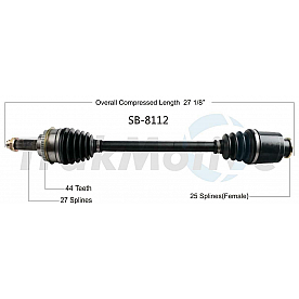 TrakMotive CV Axle Shaft - SB8112