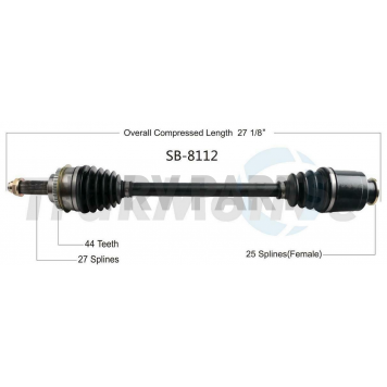 TrakMotive CV Axle Shaft - SB8112