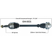 TrakMotive New CV Axle - GM8321