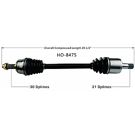 TrakMotive New CV Axle - HO8475