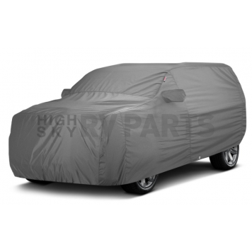 Covercraft Car Cover Mid Size SUV Silver Gray Lycra/ Spandex Knit With Soft Sheared Cotton Loop Inside - FF18156FG