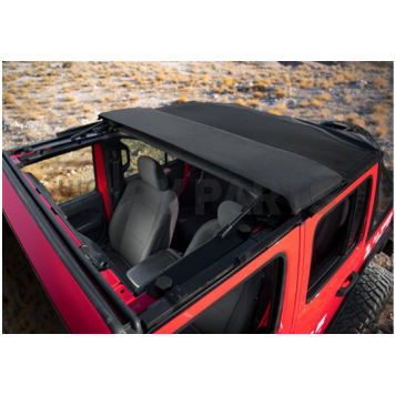 Rampage Soft Top - Diamond Black Fastback Top Sailcloth Fabric - 139435