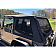 Rampage Soft Top - Diamond Black Fastback Top Sailcloth Fabric - 139535