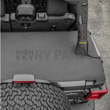 Smittybilt Duster Deck Cover - Covers Rear Cargo Area Vinyl Black - 771335-6