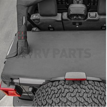 Smittybilt Duster Deck Cover - Covers Rear Cargo Area Vinyl Black - 771335-7