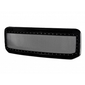 Armordillo USA Studded Mesh Style Grill Gloss Black - 7165274