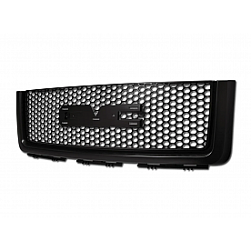 Armordillo USA Denali Style Front Grille With Logo Base Matte Black - 7165489