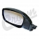 Crown Automotive Manual Side Mirror Left - 55154947AC