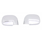 Auto Ventshade Exterior Mirror Cover Driver And Passenger Side Silver ABS Plastic Set Of 2 - 687666