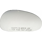 Help! By Dorman Exterior Mirror Glass Rectangular Not Adjustable Single - 57036