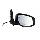 K-Source Exterior Mirror Electric OEM Black Single - 68623N