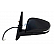K-Source Exterior Mirror Electric OEM Black Single - 70168T