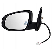 K-Source Exterior Mirror Electric OEM Black Single - 70168T