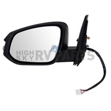 K-Source Exterior Mirror Electric OEM Black Single - 70168T