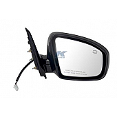 K-Source Exterior Mirror Electric Rectangular Black Single - 68095N