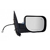 K-Source Exterior Mirror Electric Rectangular Black Single - 68097N