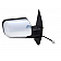 K-Source Exterior Mirror Electric Rectangular Black Single - 68099N