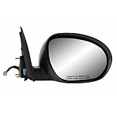 K-Source Exterior Mirror Electric Rectangular Black Single - 68103N