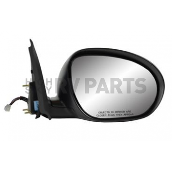 K-Source Exterior Mirror Electric Rectangular Black Single - 68103N